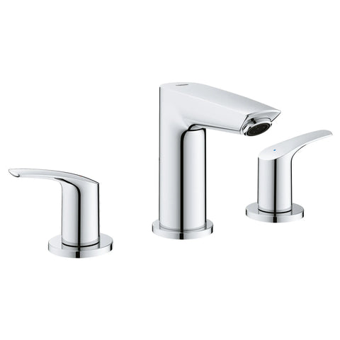 Robinet de salle de bains à deux poignées espacées de 8 po, taille P, 4,5 L/min (1,2 gpm) - Chrome StarLight GROHE