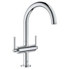 [21027003] Single Hole Two-Handle L-Size Bathroom Faucet 1.2 GPM - GROHE StarLight Chrome