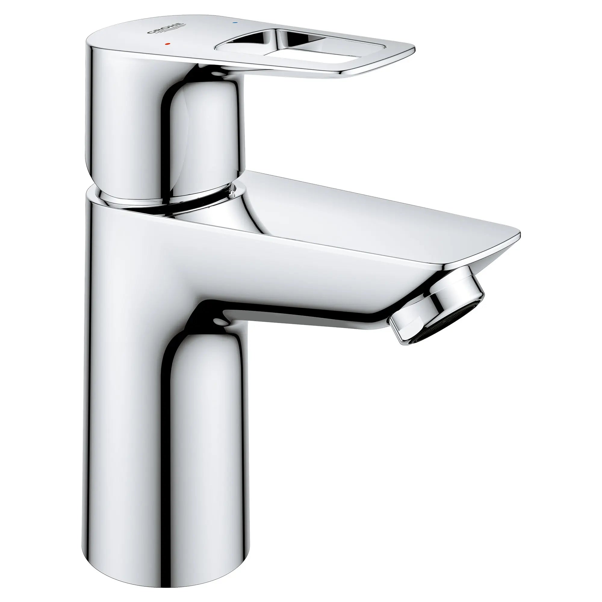 ROBINET DE SALLE DE BAINS MONOTROU À POIGNÉE UNIQUE DE PETITE TAILLE 1,2 GPM (4,56 L/MIN) SANS RENVOI // CHROME STARLIGHT GROHE // 49386_23085001_0_CDNwebp.webp