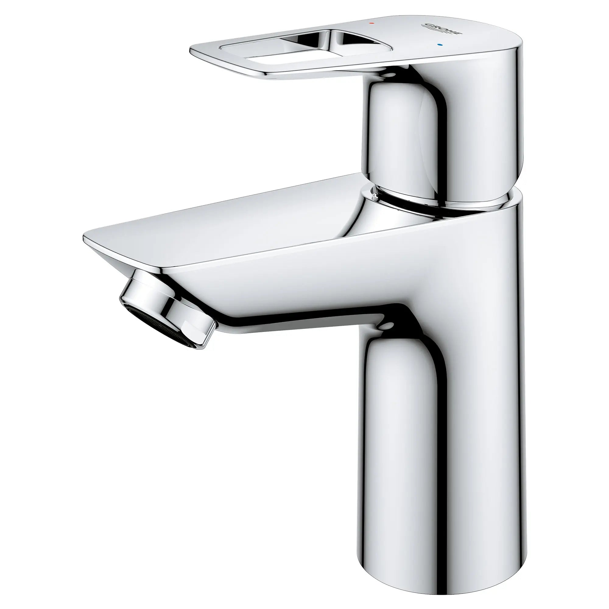 ROBINET DE SALLE DE BAINS MONOTROU À POIGNÉE UNIQUE DE PETITE TAILLE 1,2 GPM (4,56 L/MIN) SANS RENVOI // CHROME STARLIGHT GROHE // 49389_23085001_1_0_CDNwebp.webp