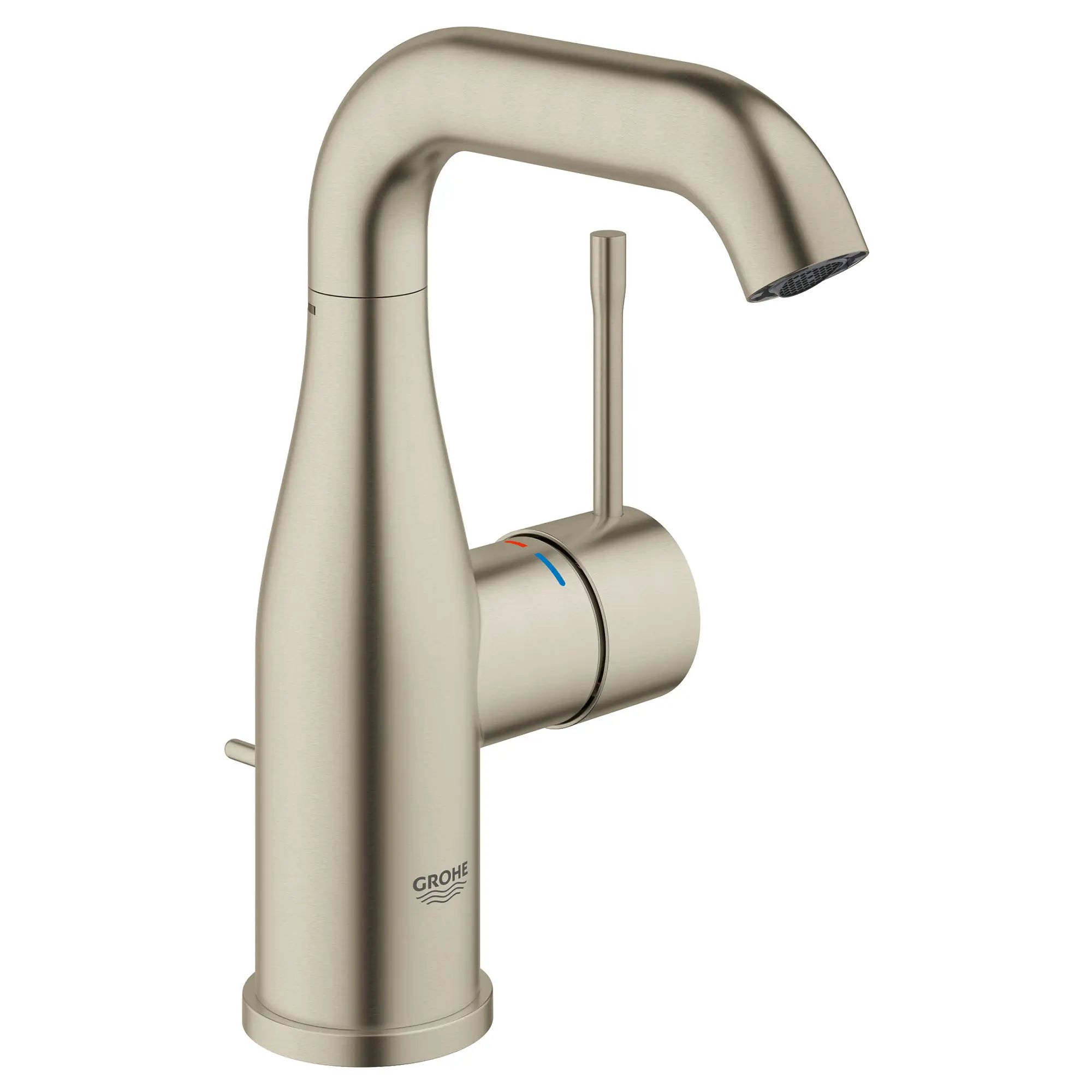 Robinet monotrou pour salle de bain, à poignée simple, taille M, 4,5 L/min (1,2 gpm) // NICKEL BROSSÉ INFINITYFINISH // 49425_23485ENA_0_CDNwebp.webp