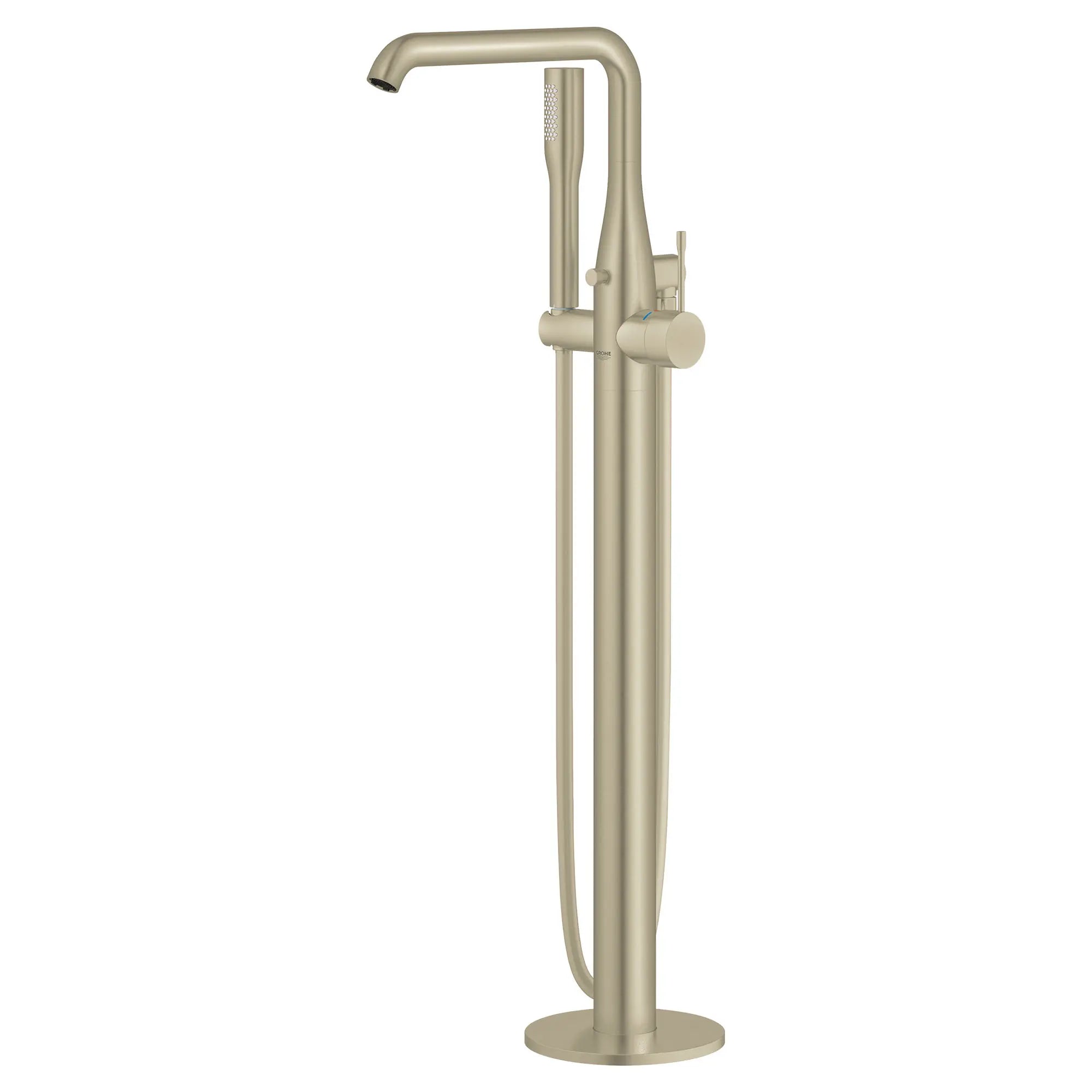 Robinet de baignoire autoportant à poignée simple avec douchette à 6,6 L/min (1,75 gpm) // NICKEL BROSSÉ INFINITYFINISH // 49476_23491ENA_1_0_CDNwebp.webp
