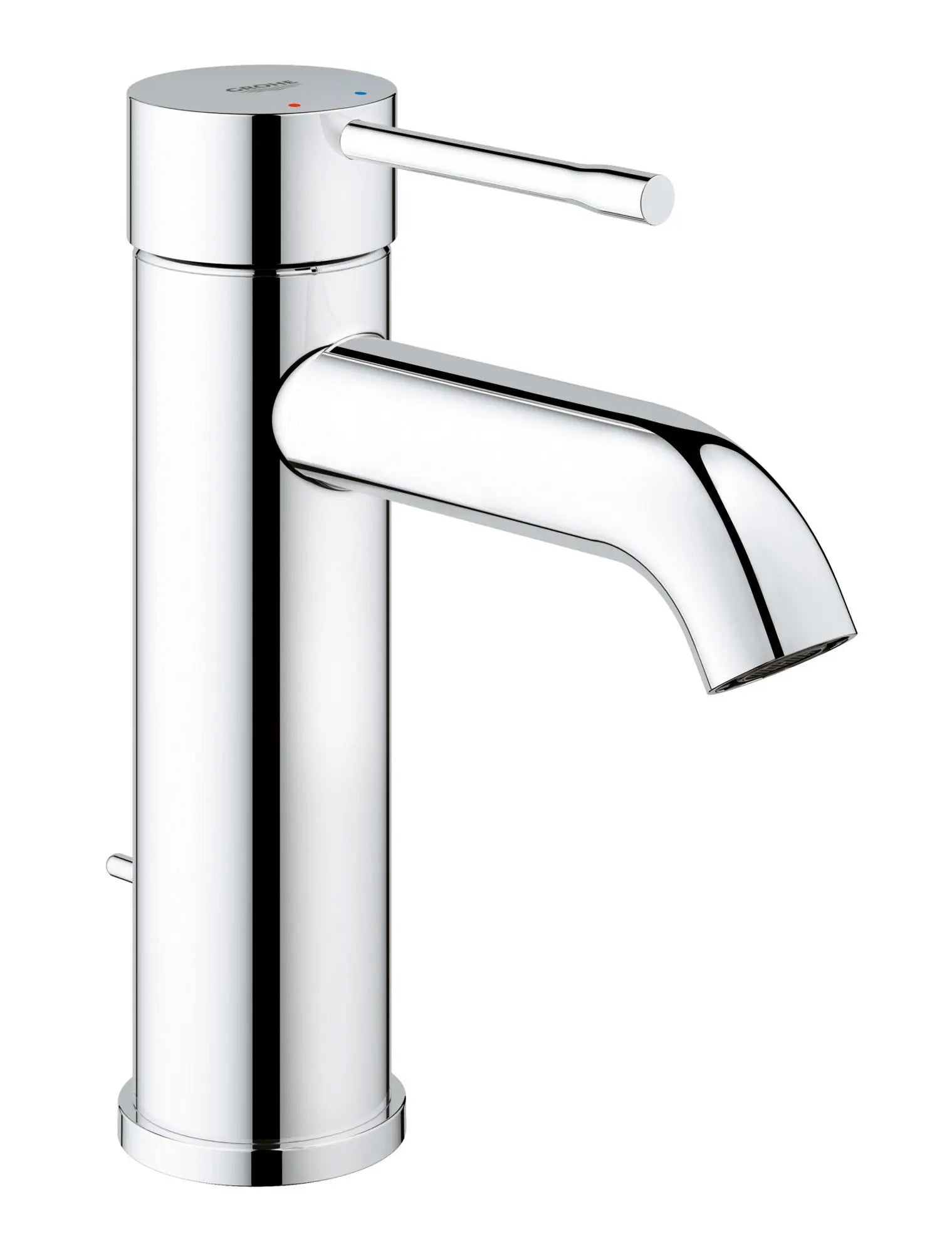 Robinet monotrou pour salle de bain, à poignée simple, taille P, 4,5 L/min (1,2 gpm) // CHROME STARLIGHT GROHE // 49500_2359200A_0_CDNwebp.webp