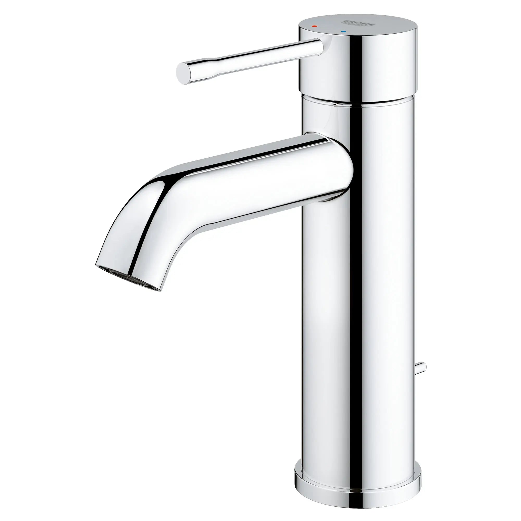 Robinet monotrou pour salle de bain, à poignée simple, taille P, 4,5 L/min (1,2 gpm) // CHROME STARLIGHT GROHE // 49503_2359200A_1_0_CDNwebp.webp