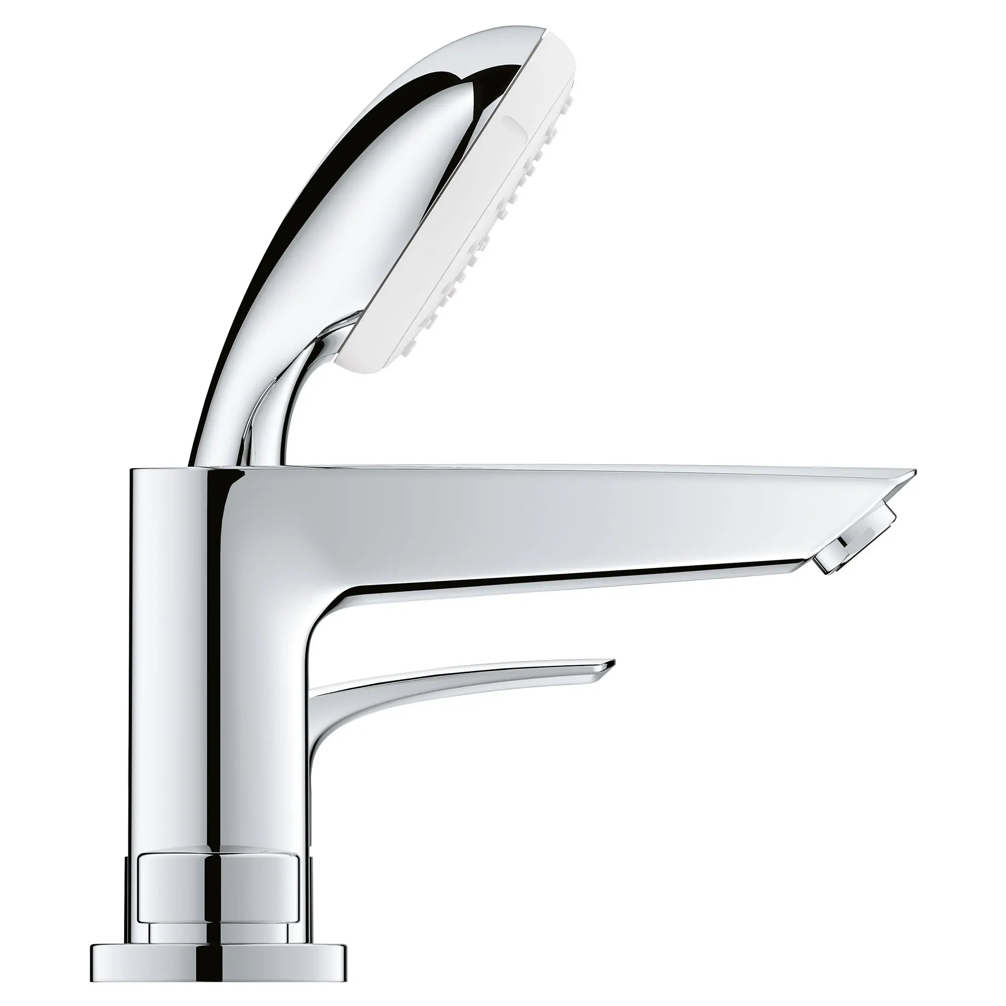 Robinet de baignoire Roman sur tablier à 4 trous, à levier unique et à douchette de 1,75 GPM // CHROME STARLIGHT GROHE // 50060_25245003_3_0_CDNwebp.webp