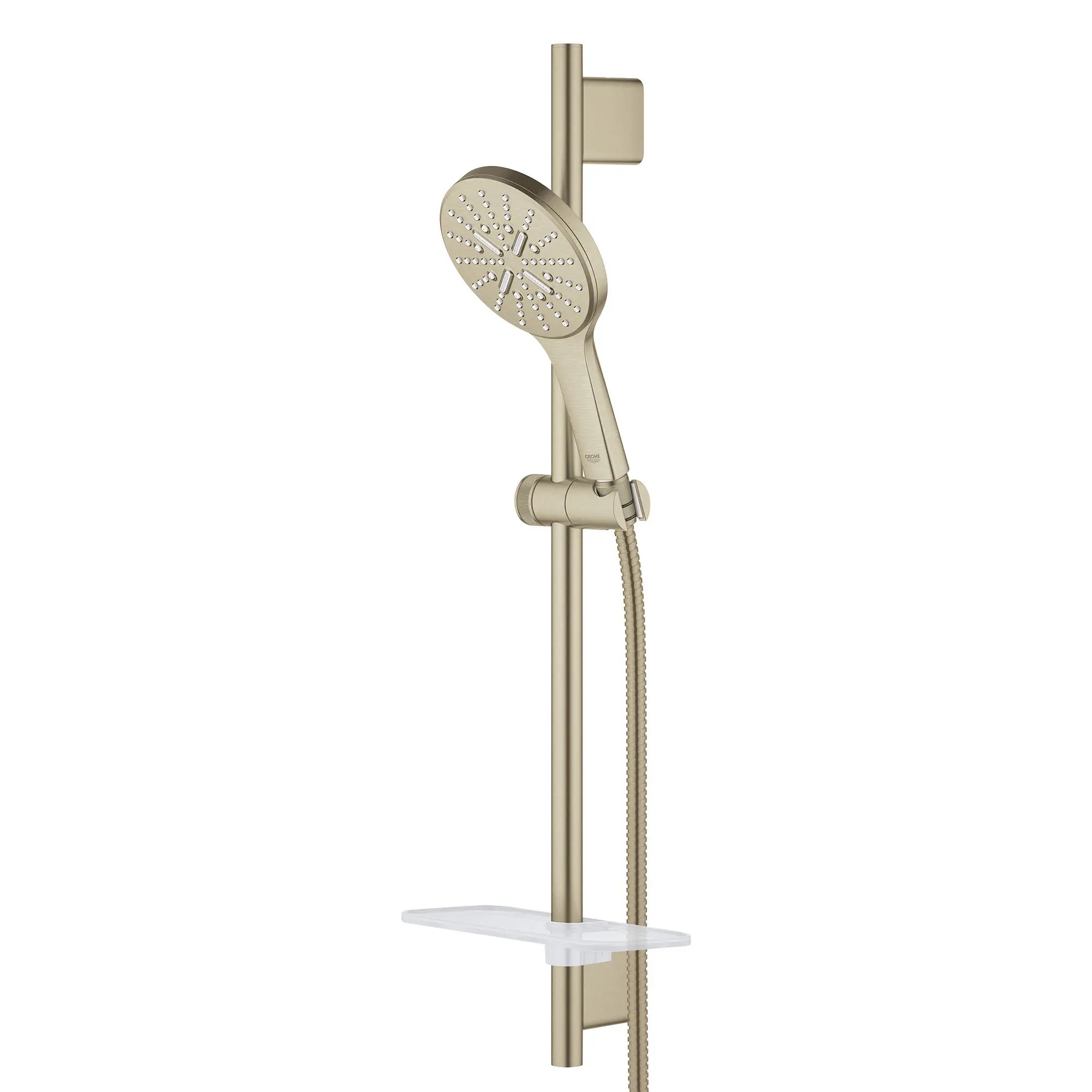 Rainshower SmartActive 130 Ensemble de barre coulissante de 24 po pour douchette - 3 jets, 6,6 L/min (1,75 gpm) // NICKEL BROSSÉ INFINITYFINISH // 50715_26547EN0_2_0_CDNwebp.webp