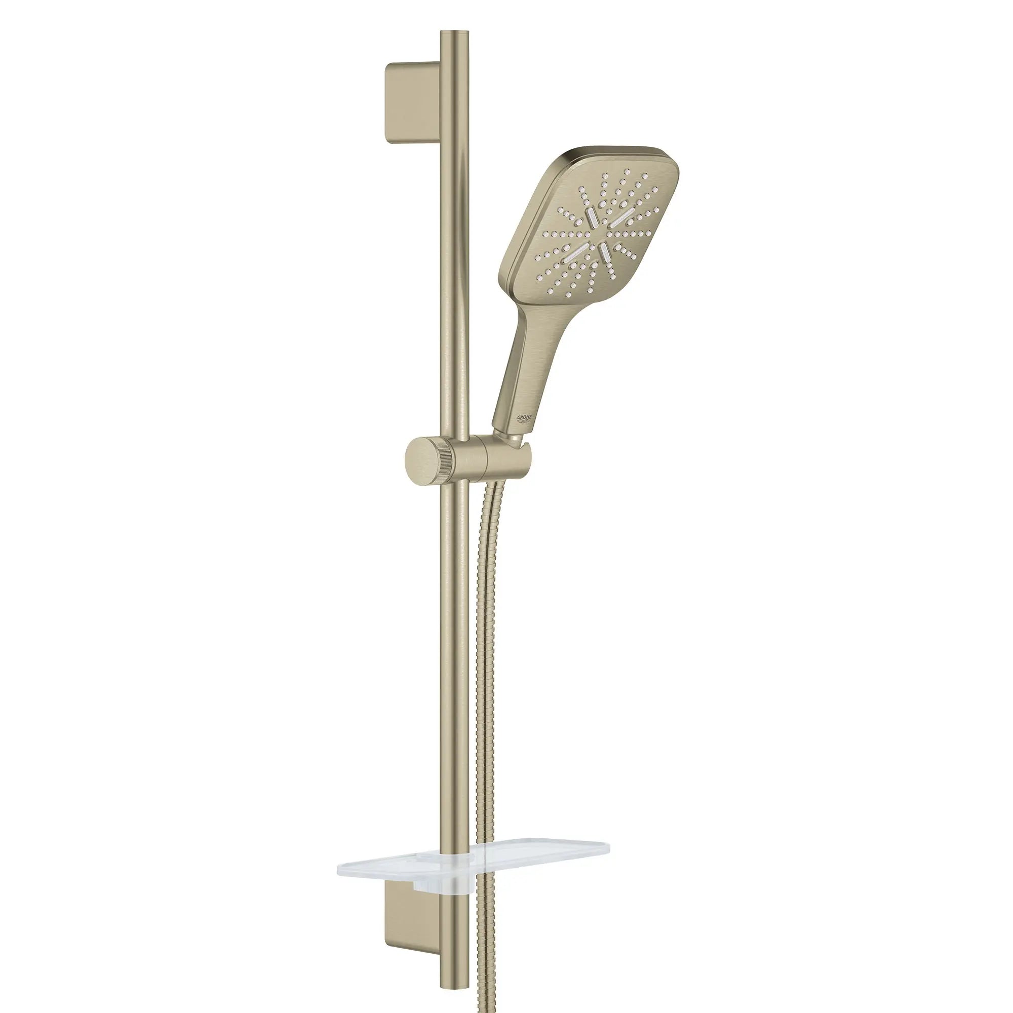 Rainshower SmartActive 130 Ensemble de barre coulissante de 24 po pour douchette - 3 jets, 6,6 L/min (1,75 gpm) // NICKEL BROSSÉ INFINITYFINISH // 50794_26585EN0_0_CDNwebp.webp