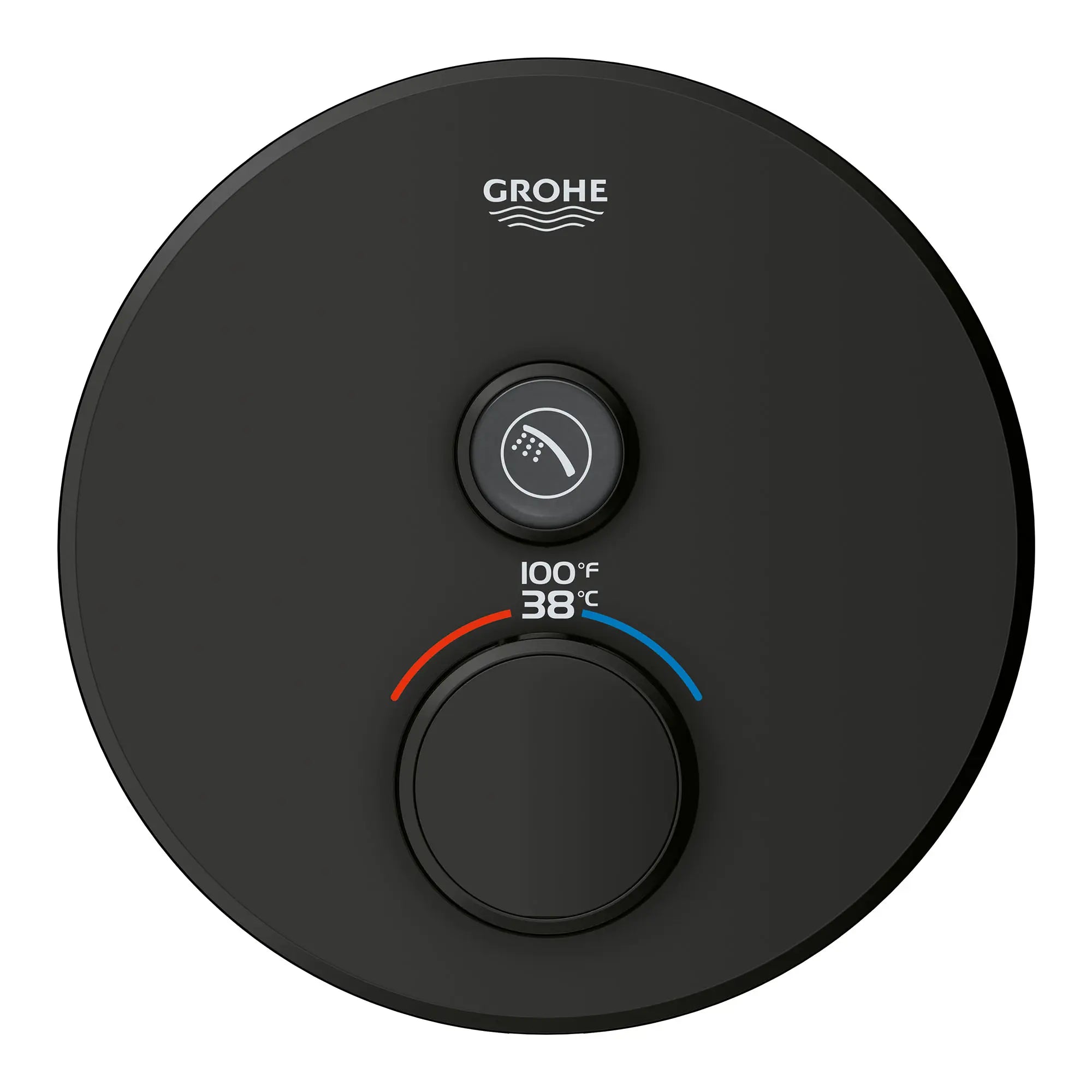 GrohTherm SmartControl - Garniture de valve thermostatique à fonction simple // NOIR MAT // 52208_291362430_1_0_CDNwebp.webp
