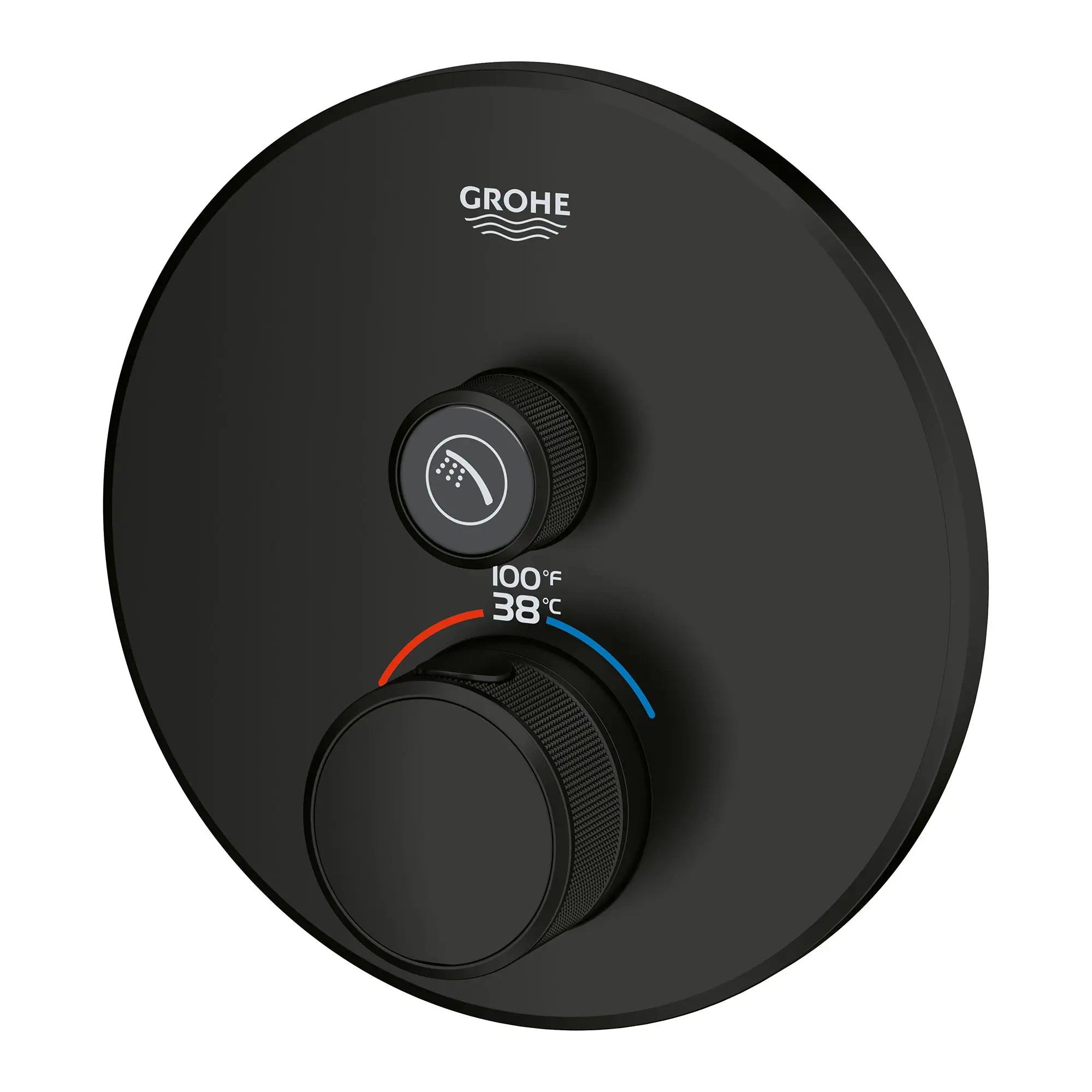 GrohTherm SmartControl - Garniture de valve thermostatique à fonction simple // NOIR MAT // 52209_291362430_2_0_CDNwebp.webp