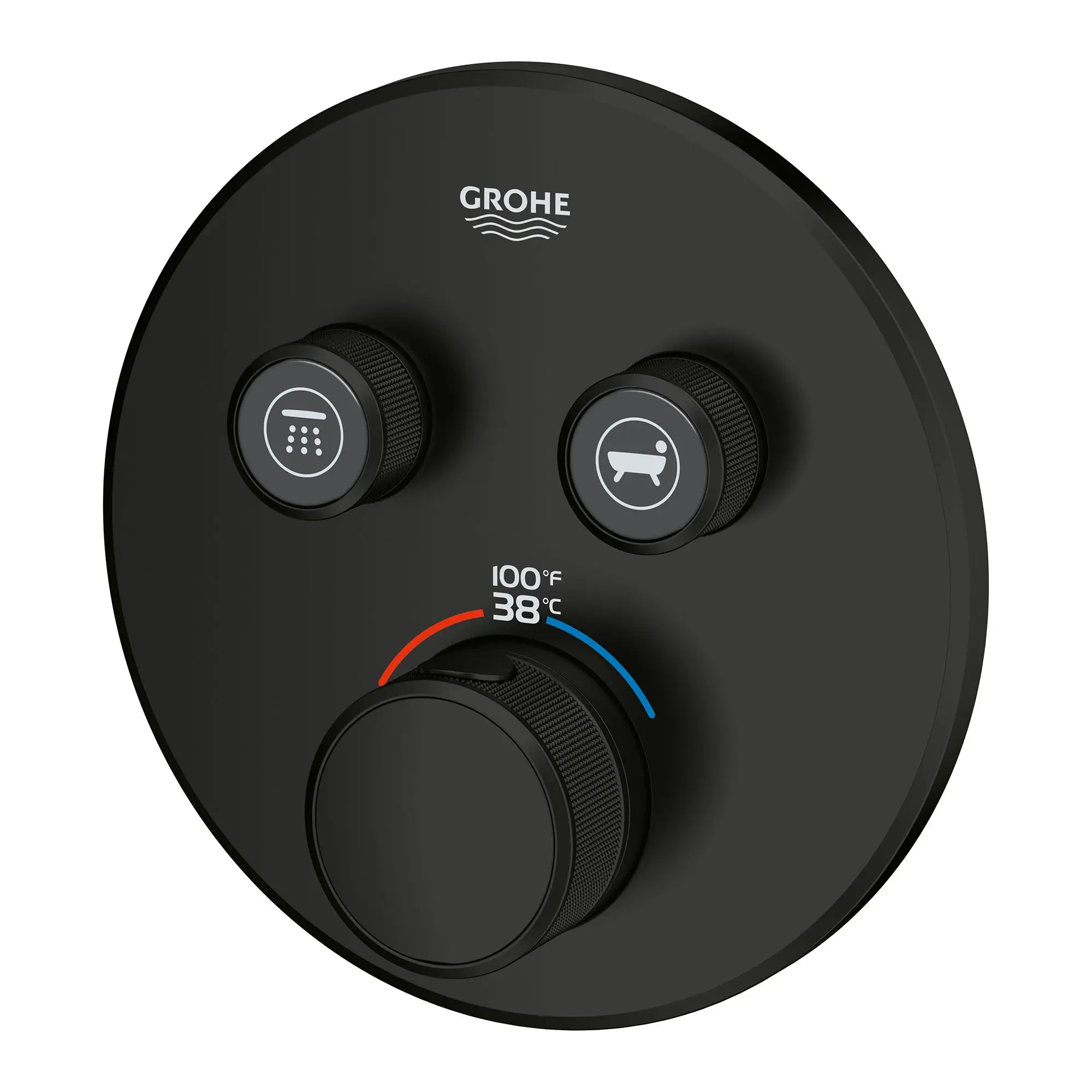 GrohTherm SmartControl Garniture de valve thermostatique à fonction double // NOIR MAT // 52236_291372430_2_0_CDNwebp.webp