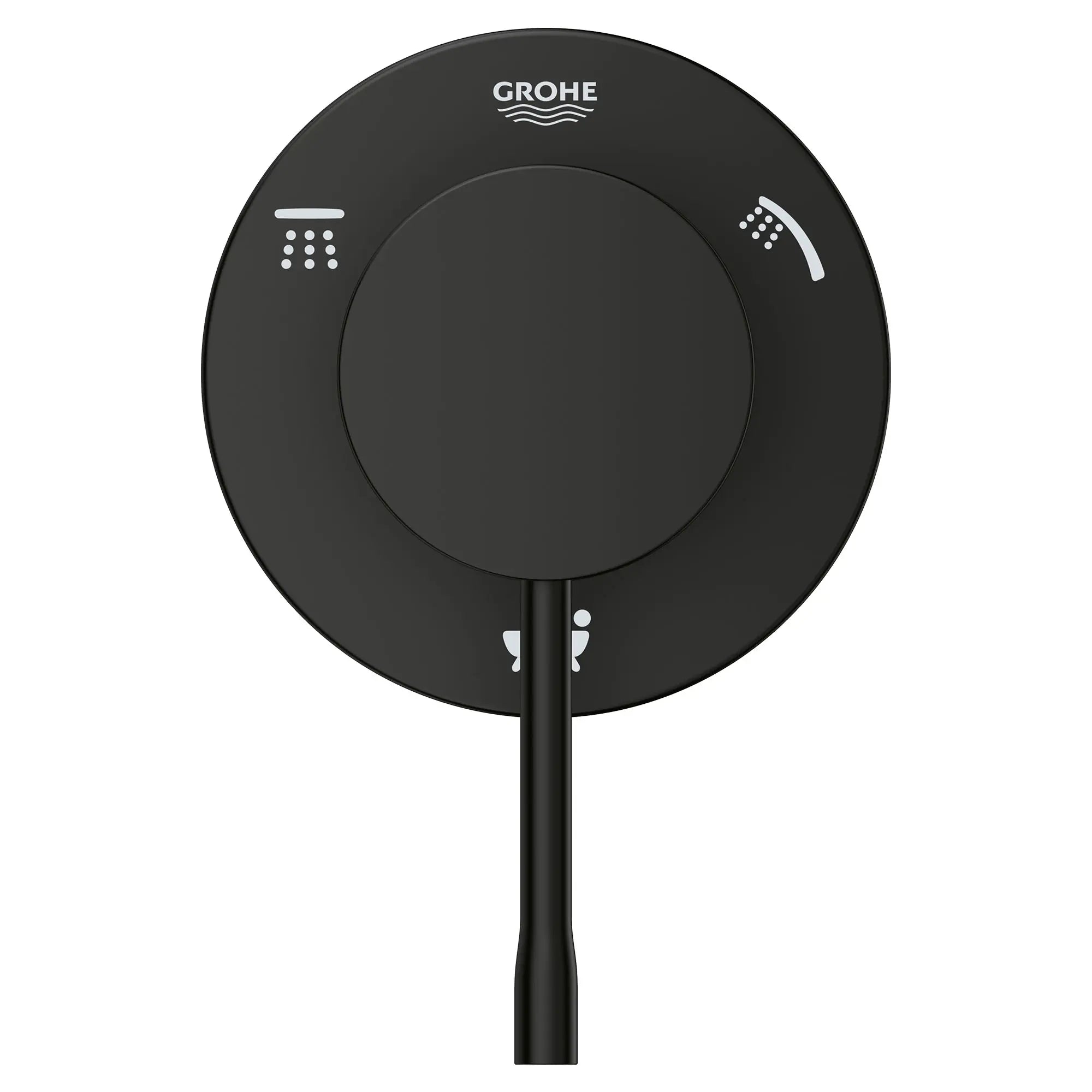 Essence Garniture d’inverseur à trois voies (pomme de douche / douchette / bec de bain) // NOIR MAT // 52332_292032431_2_0_CDNwebp.webp