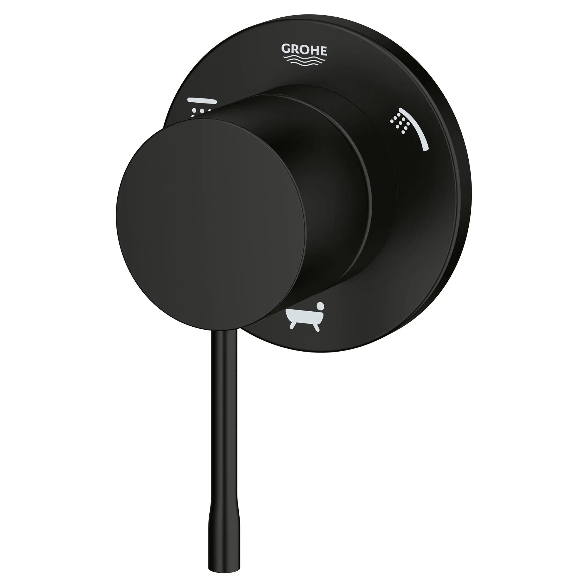 Essence Garniture d’inverseur à trois voies (pomme de douche / douchette / bec de bain) // NOIR MAT // 52333_292032431_3_0_CDNwebp.webp