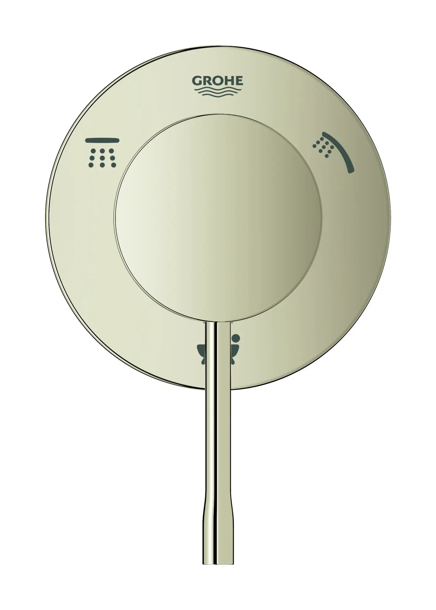 Essence Garniture d’inverseur à trois voies (pomme de douche / douchette / bec de bain) // NICKEL POLI  INFINITYFINISH // 52342_29203BE1_0_CDNwebp.webp