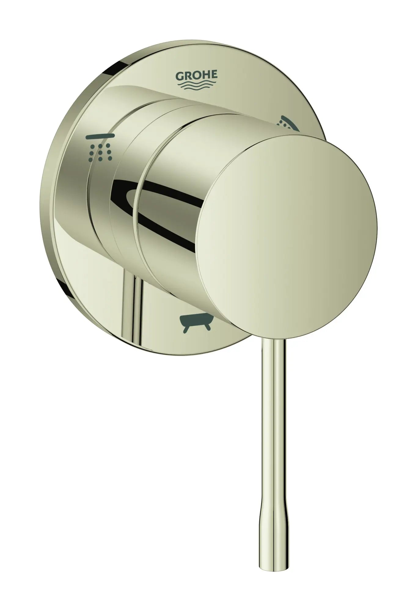 Essence Garniture d’inverseur à trois voies (pomme de douche / douchette / bec de bain) // NICKEL POLI  INFINITYFINISH // 52344_29203BE1_1_0_CDNwebp.webp