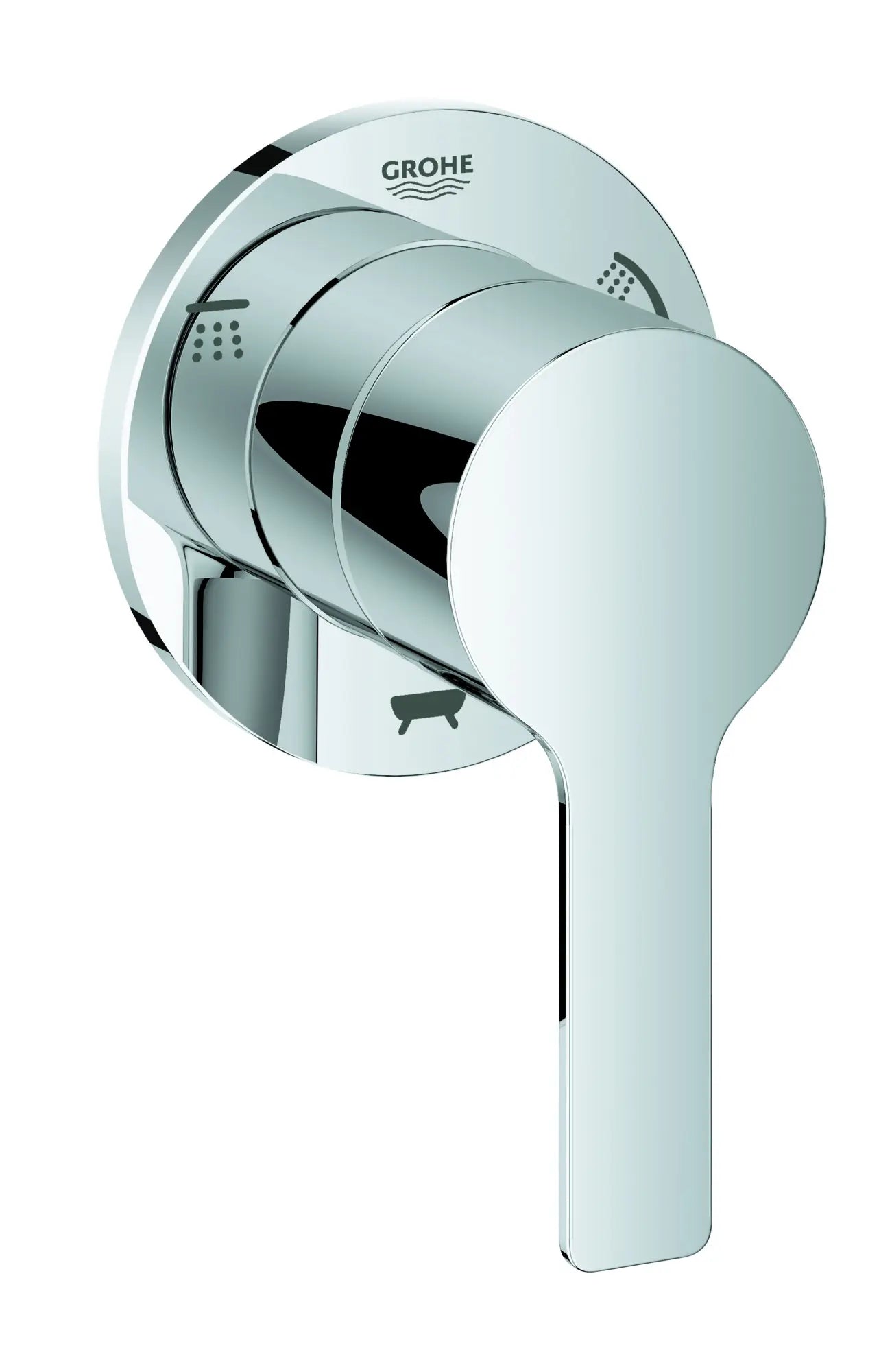 Garniture pour inverseur à 3 voies // CHROME STARLIGHT GROHE // 52361_29215001_0_CDNwebp.webp