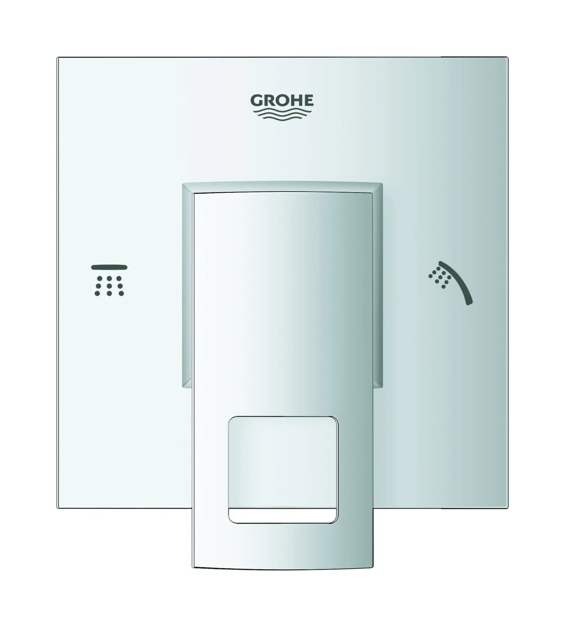 Eurocube Garniture d’inverseur à deux voies (pomme de douche / douchette) // CHROME STARLIGHT GROHE // 52383_29218001_0_CDNwebp.webp