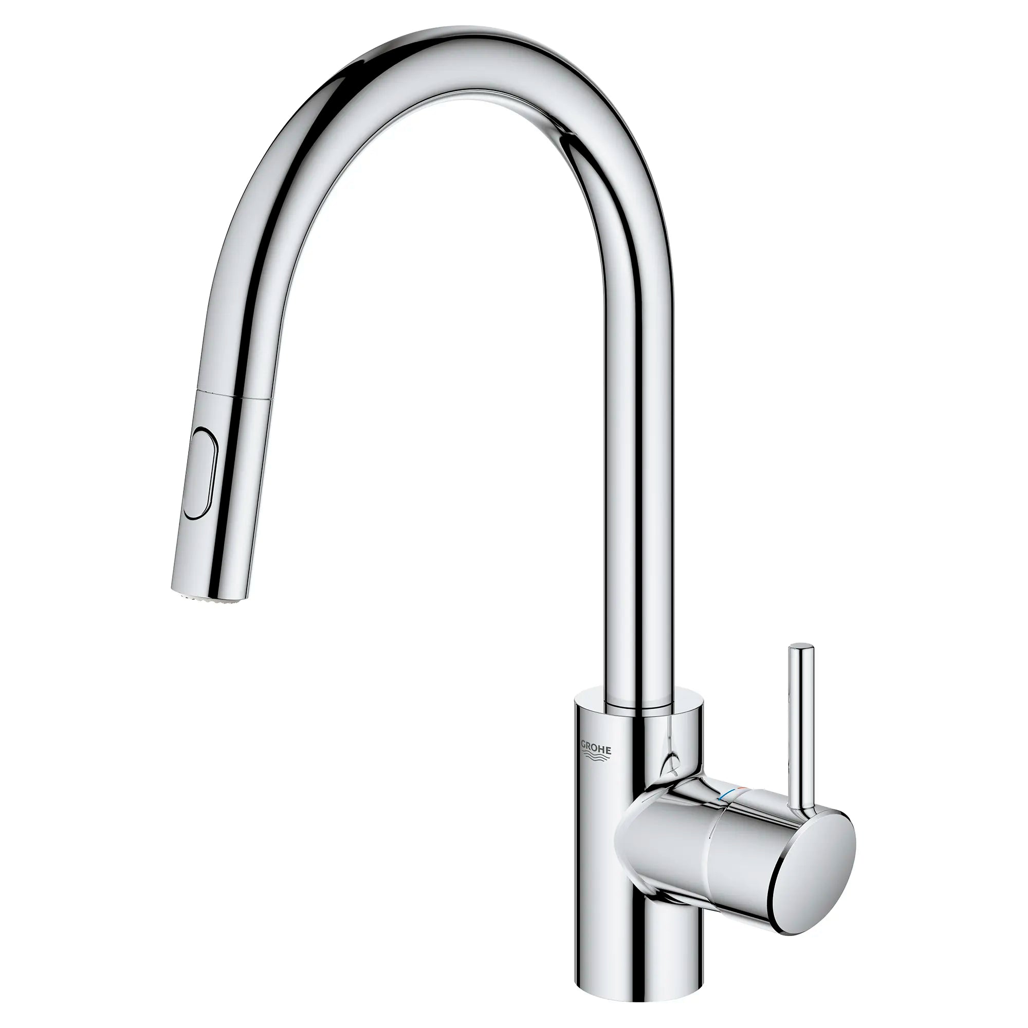 Robinet de cusine rétractable à poignée simple et double jet 5,7 L/min (1,5 gpm)  // CHROME STARLIGHT GROHE // 53586_3134910E_1_0_CDNwebp.webp
