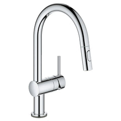 [31359002] Single-Handle Pull Down Kitchen Faucet Dual Spray 1.75 GPM (6.6 L/min) with Touch Technology - GROHE StarLight Chrome