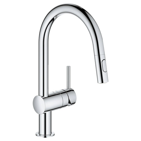 Robinet de cuisine rétractable à poignée simple et double jet 6,6 L/min (1,75 gpm) - Chrome StarLight GROHE