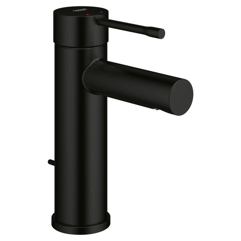 Robinet monotrou pour salle de bain, à poignée simple, taille P, 4,5 L/min (1,2 gpm) - Noir mat