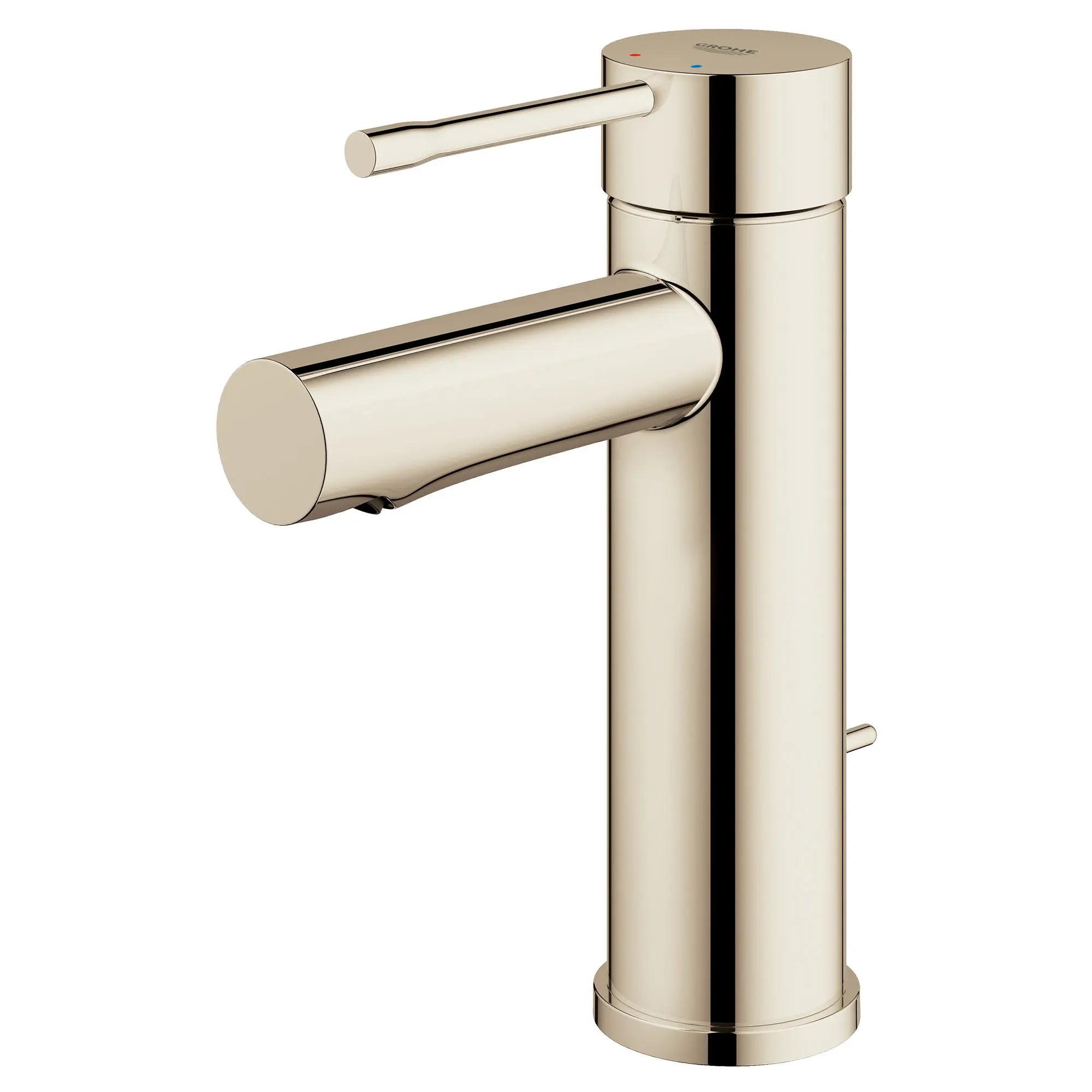 Robinet monotrou pour salle de bain, à poignée simple, taille P, 4,5 L/min (1,2 gpm) // NICKEL POLI  INFINITYFINISH // 53757_32216BEA_1_0_CDNwebp.webp