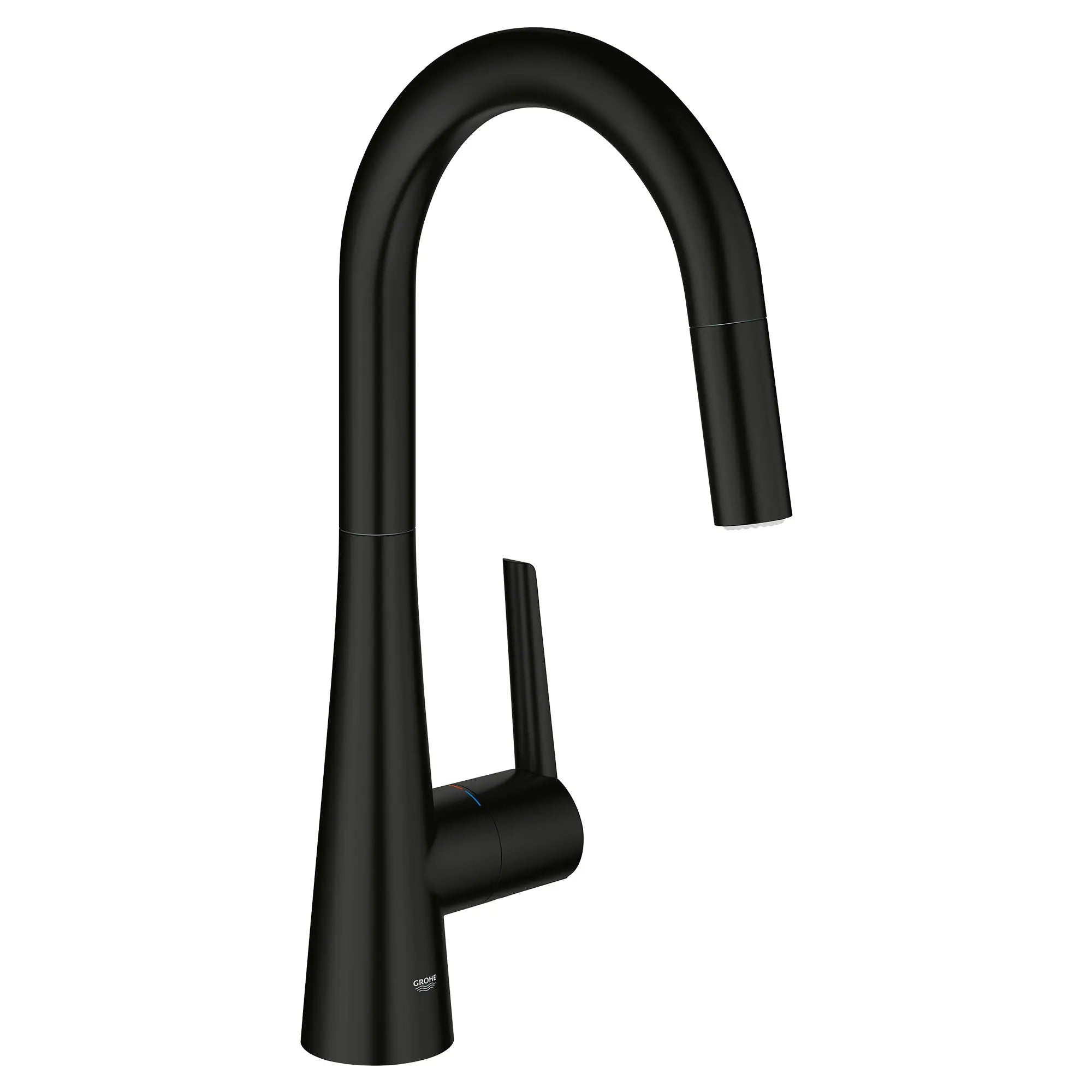 Robinet de cusine rétractable à poignée simple et double jet 6,6 L/min (1,75 gpm) // NOIR MAT // 53775_32226243_0_CDNwebp.webp