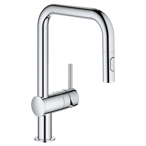 Robinet de cusine rétractable à poignée simple et double jet 6,6 L/min (1,75 gpm)  - Chrome StarLight GROHE