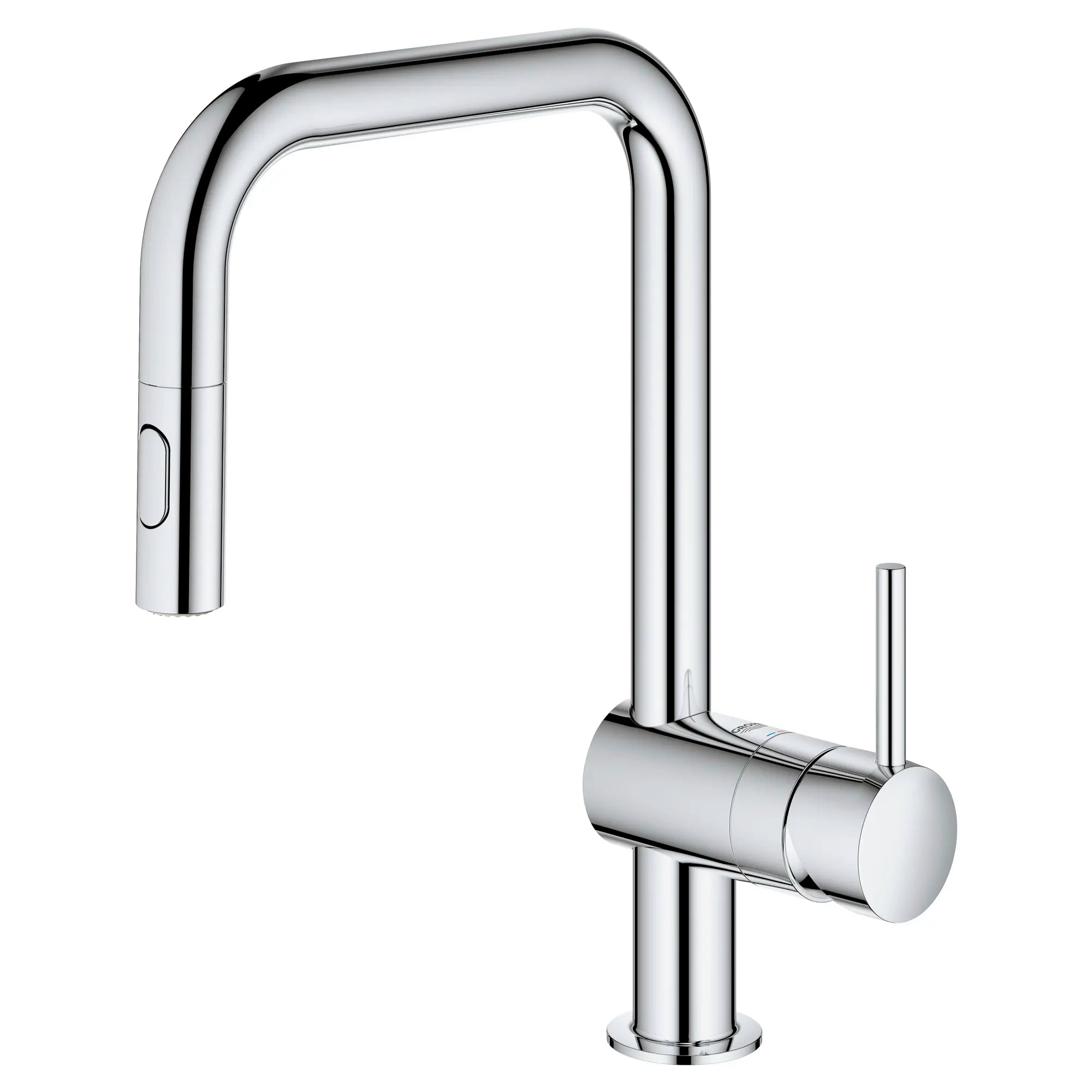 Robinet de cusine rétractable à poignée simple et double jet 6,6 L/min (1,75 gpm)  // CHROME STARLIGHT GROHE // 53851_32319003_1_0_CDNwebp.webp