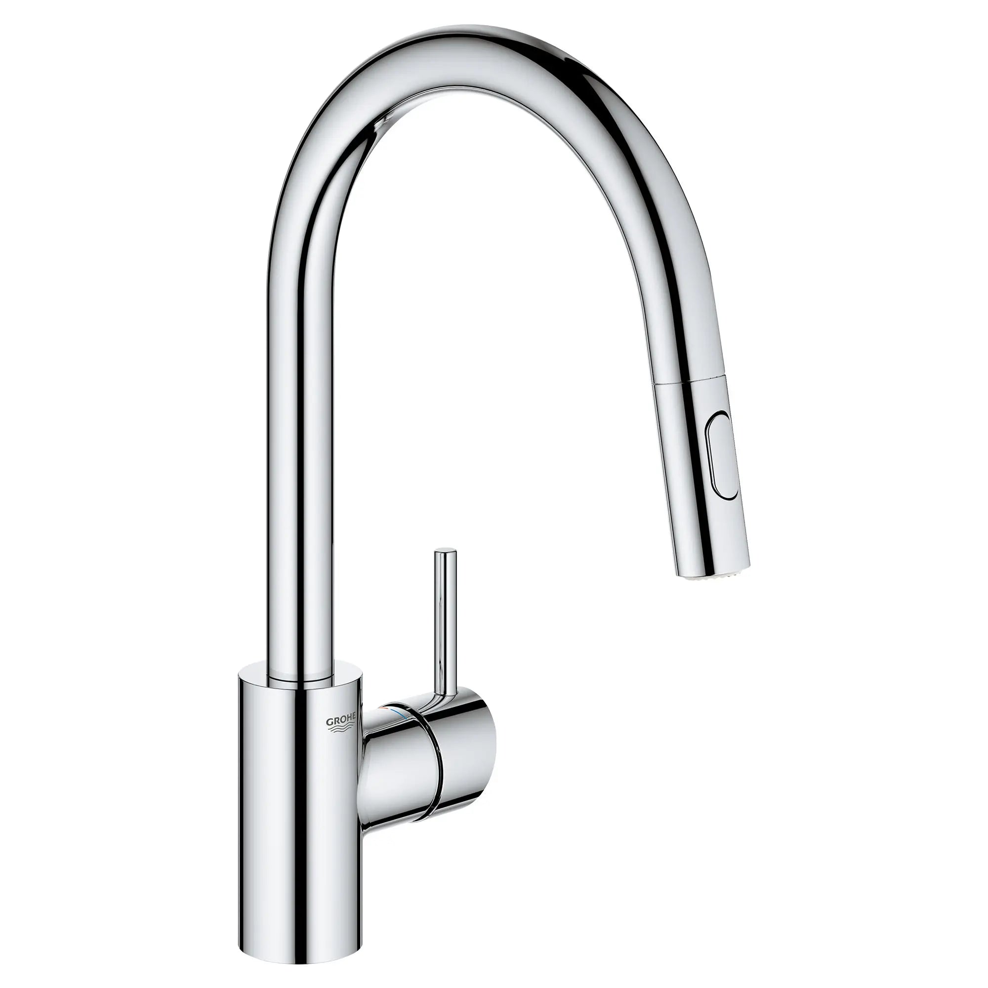 Robinet de cuisine rétractable à poignée simple et double jet 6,6 L/min (1,75 gpm) // CHROME STARLIGHT GROHE // 53947_32665003_0_CDNwebp.webp