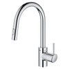 [32665003] Concetto Single-Handle Pull-Down Kitchen Faucet Dual Spray 1.75 GPM (6.6 L/min) - GROHE StarLight Chrome