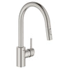 [32665DC3] Concetto Single-Handle Pull-Down Kitchen Faucet Dual Spray 1.75 GPM (6.6 L/min) - GROHE StarLight Chrome