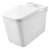 [39664000] Eurocube Right Height Elongated Toilet Bowl with Seat Less Tank - Alpine White