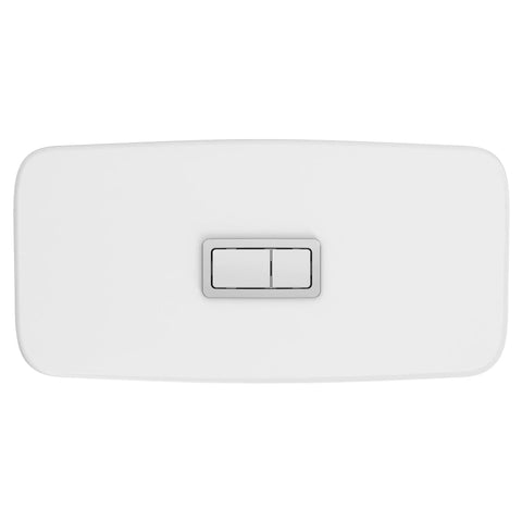 Reservoir de 4,8 lpc (1,28 gpc), à chasse double  - Blanc alpin