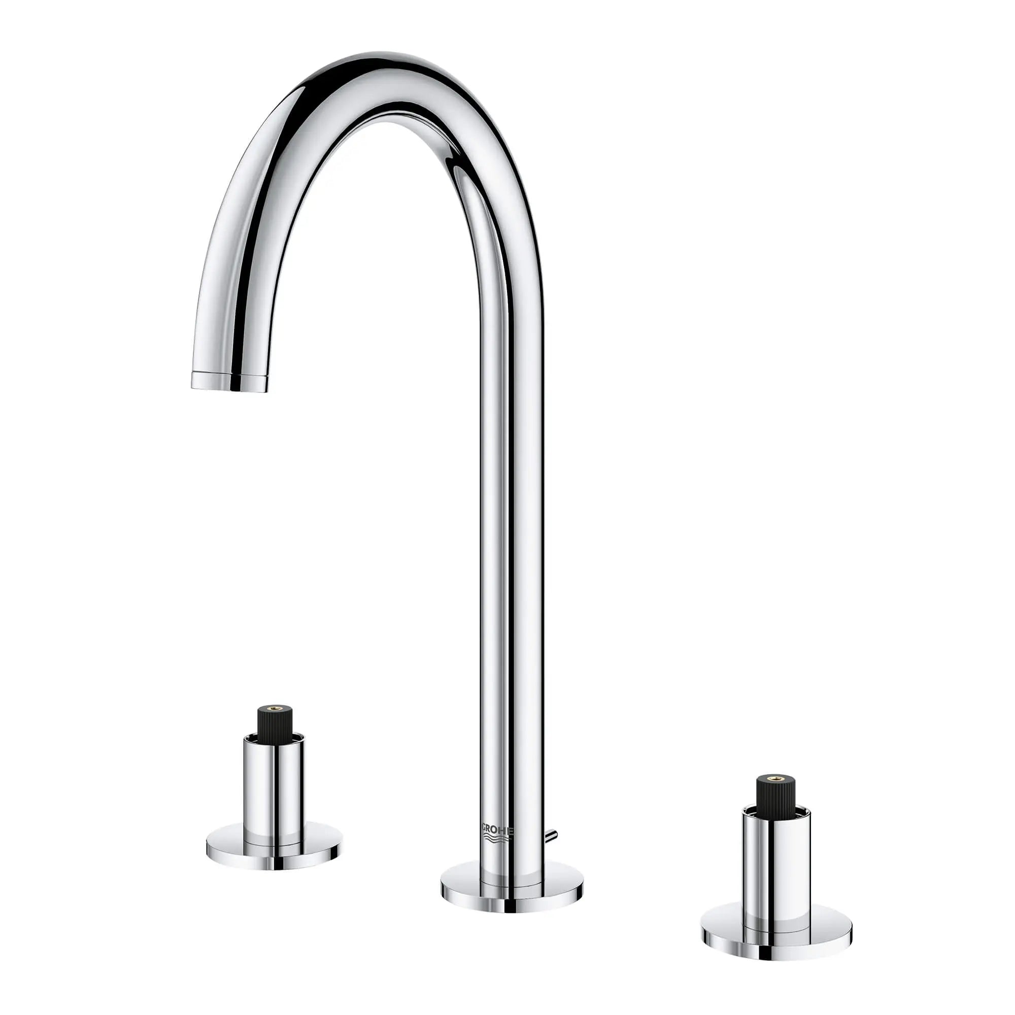Robinet à grand écartement à bec haut // CHROME STARLIGHT GROHE // 565_20069003-8-inch-widespread-two-handle-bathroom-faucet-m-size-enviro-1_0_CDNwebp.webp