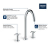 [20069003] 8-inch Widespread 2-Handle M-Size Bathroom Faucet 1.2 GPM - GROHE StarLight Chrome
