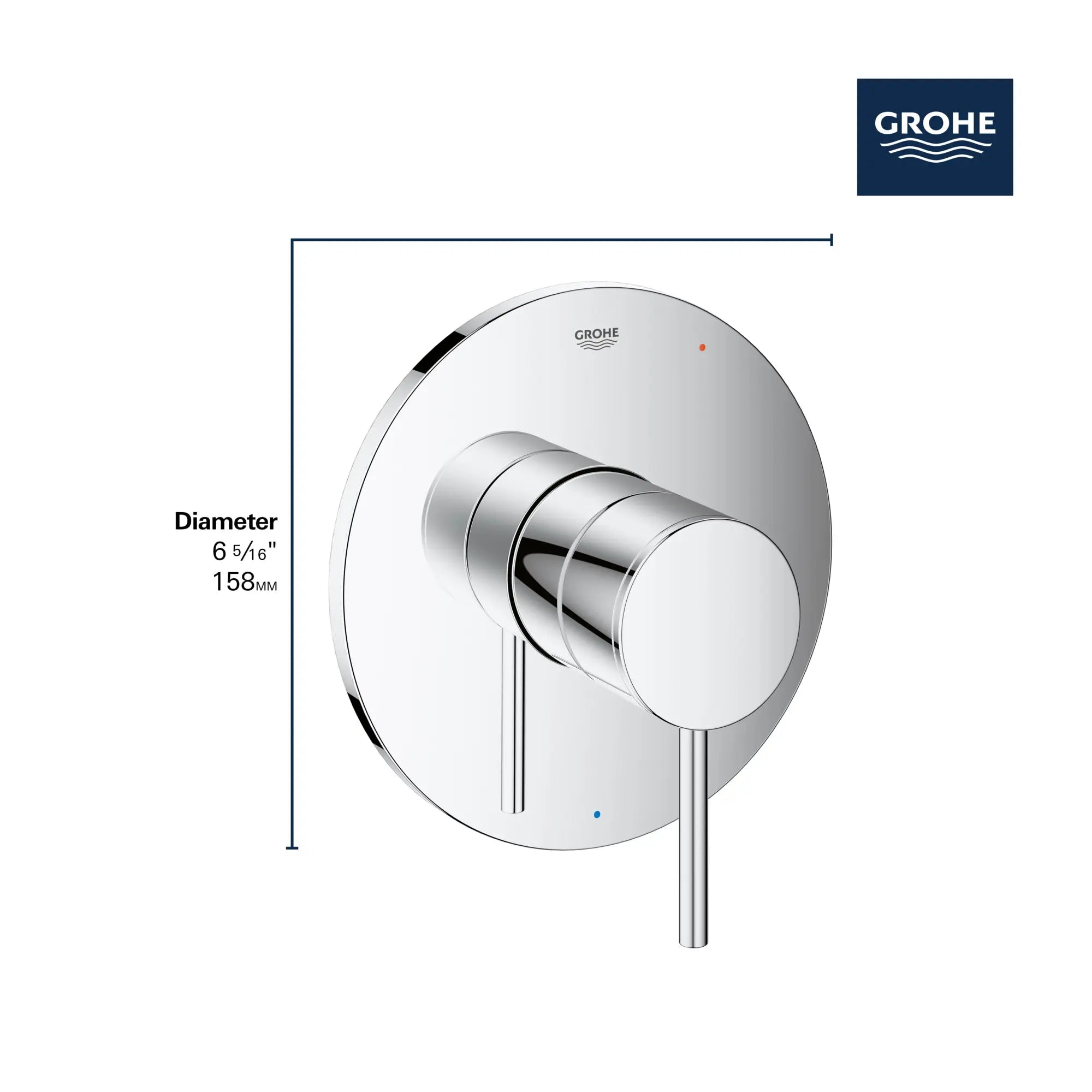 Garniture d’obturateur régulateur de pression Atrio // NICKEL BROSSÉ INFINITYFINISH // 68485_GROHE_Atrio_Trims_14467_0_Infographics_2_0_CDNwebp.webp