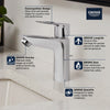 [23963001] Single Hole Single-Handle M-Size Bathroom Faucet, 1.2 GPM (4.5 L/min) - GROHE StarLight Chrome