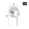 [29108001] 2-Way Diverter Trim - GROHE StarLight Chrome