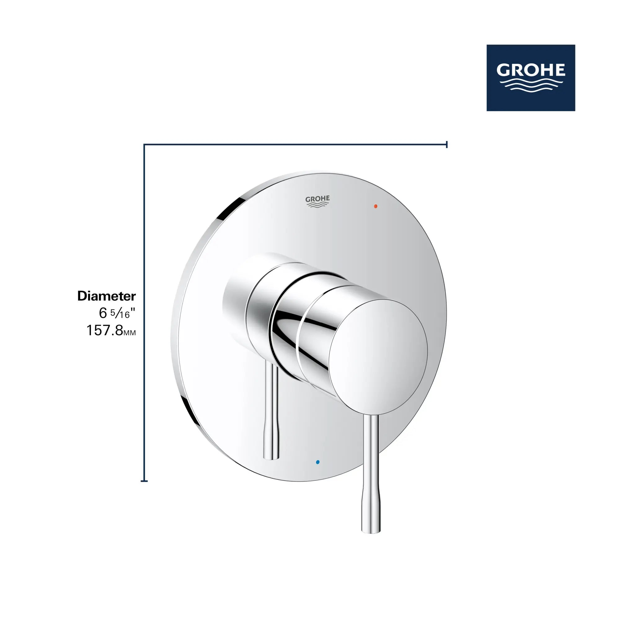 Garniture d’obturateur régulateur de pression Essence // GRAPHITE DUR // 68664_GROHE_Essence_Trim_14472_0_Infographics_2_0_CDNwebp.webp
