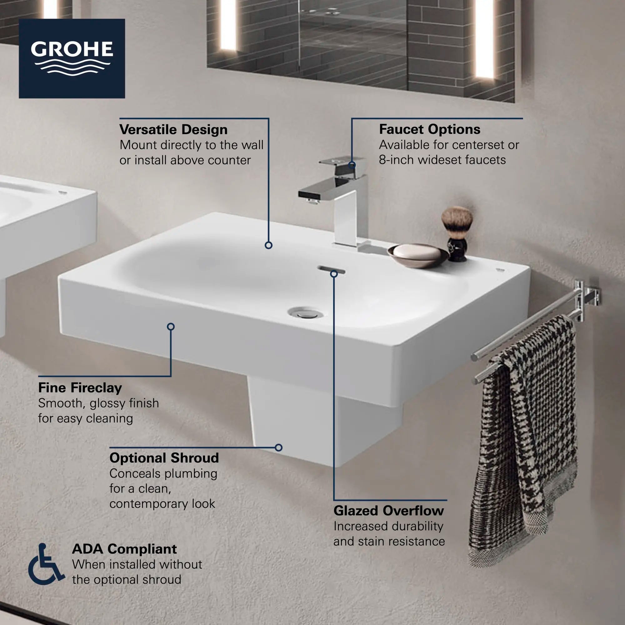 Lavabo monotrou de 24 po, installation murale // BLANC ALPIN // 68825_GROHE_Eurocube_Sink_39656000_39657000_39655000_Infographics_1_0_CDNwebp.webp