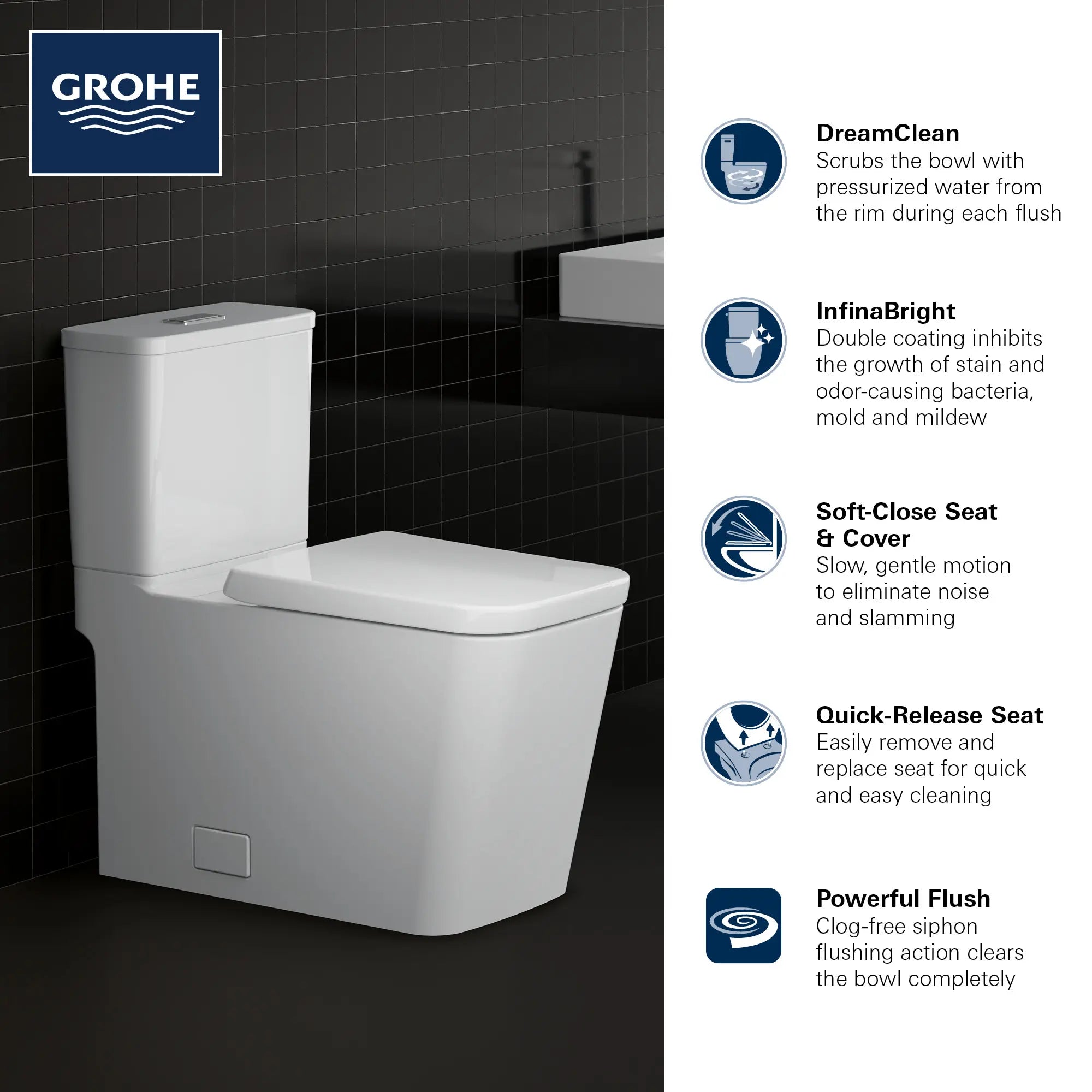 Toilette allongée en deux pièces, Hauteur idéale avec chasse double et siège inclus, 4,8 lpc (1,28 gpc) // BLANC ALPIN // 68830_GROHE_Eurocube_Toilet_39661000_Infographic_1_0_CDNwebp.webp