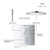 [24158000] Dual Function 2-Handle Thermostatic Valve Trim - GROHE StarLight Chrome