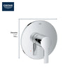 [29167001] Pressure Balance Valve Trim - GROHE StarLight Chrome