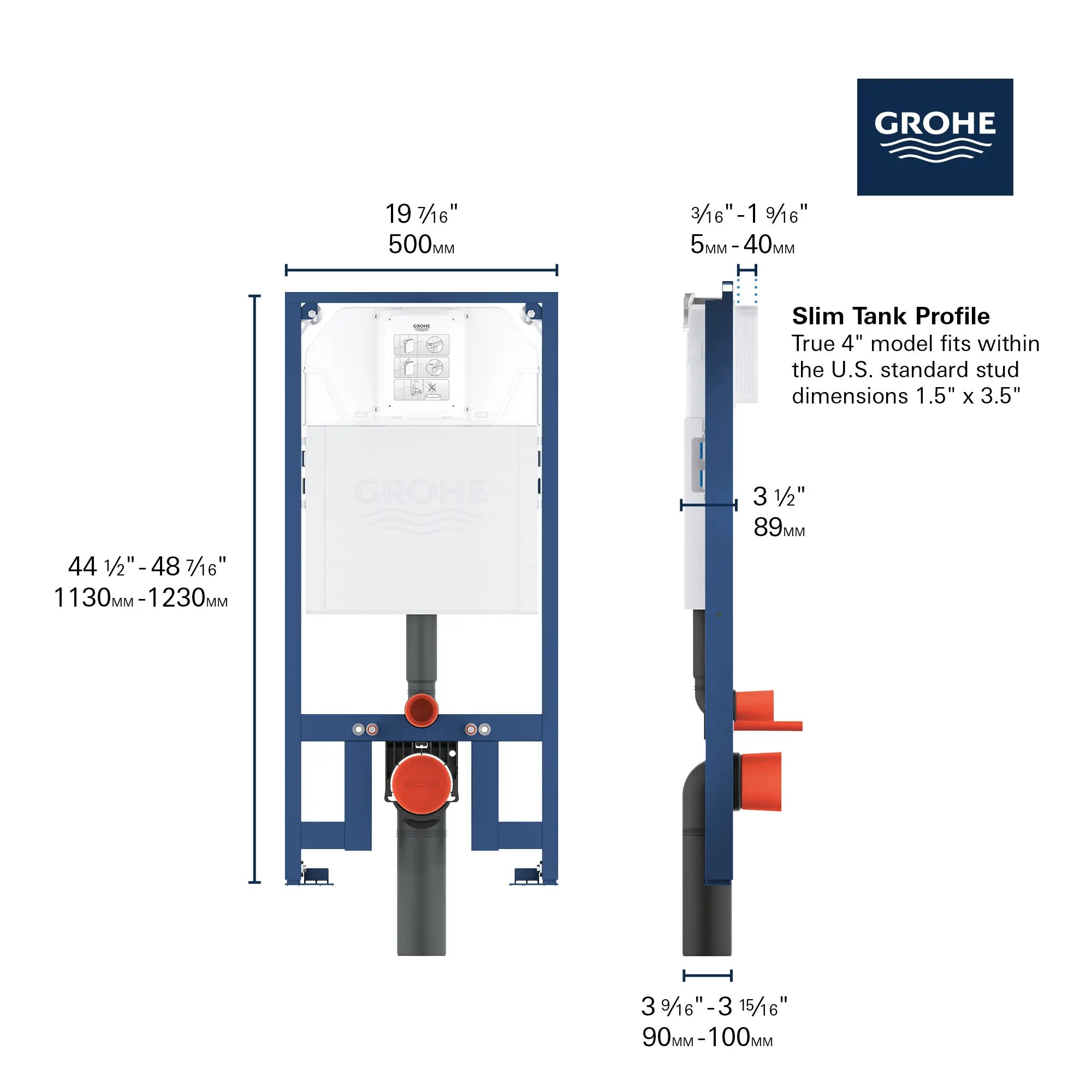 Système sanitaire mince encastré de 2 x 4 po et réservoir pour toilette // SANS FINI // 69073_GROHE_Slim_Cistern_39688000_Info_2_0_CDNwebp.webp