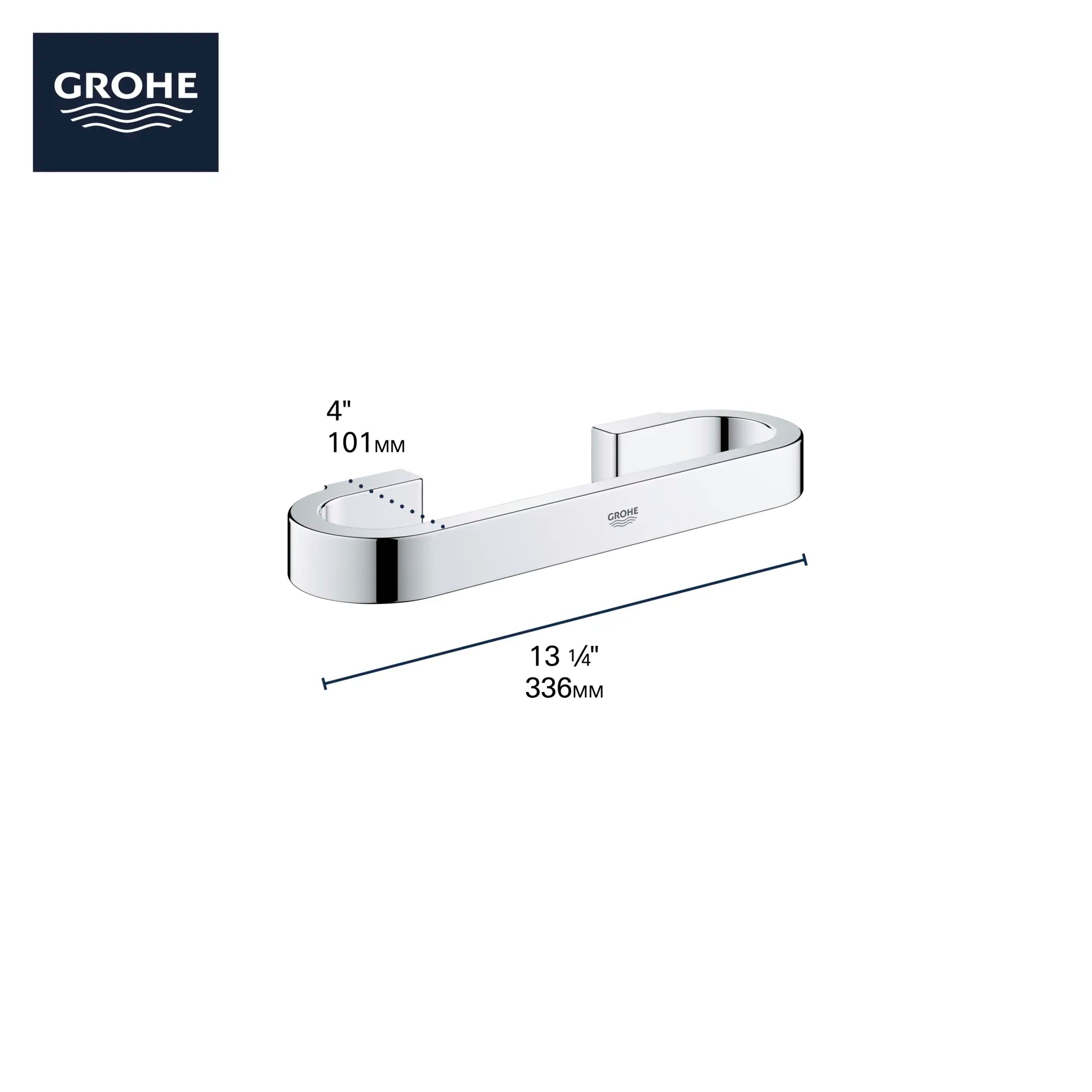 Barre d’appui de 30 cm (12 po) // CHROME STARLIGHT GROHE // 69077_GROHE_Selection_Acessories_12in_Grab_Bar_41064_Info_1_0_CDNwebp.webp