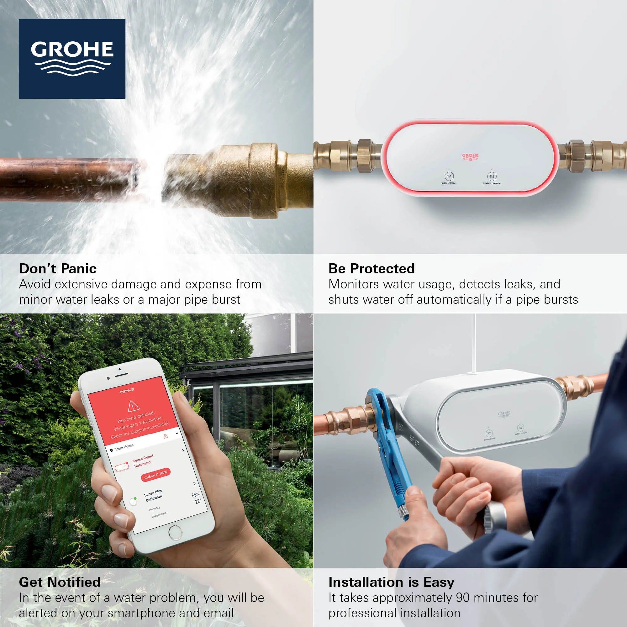 Contrôle de l'eau intelligent // BLANC // 69096_2018_GROHE_SenseGuard_Infographic_F2_0_CDNwebp.webp