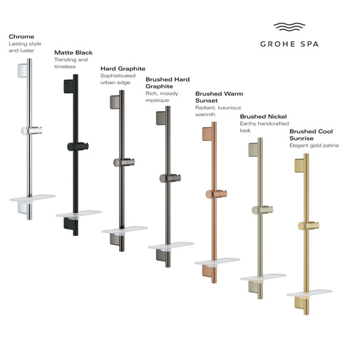 Rainshower Barre coulissante de 36 po pour douchette - Nickel poli  InfinityFinish