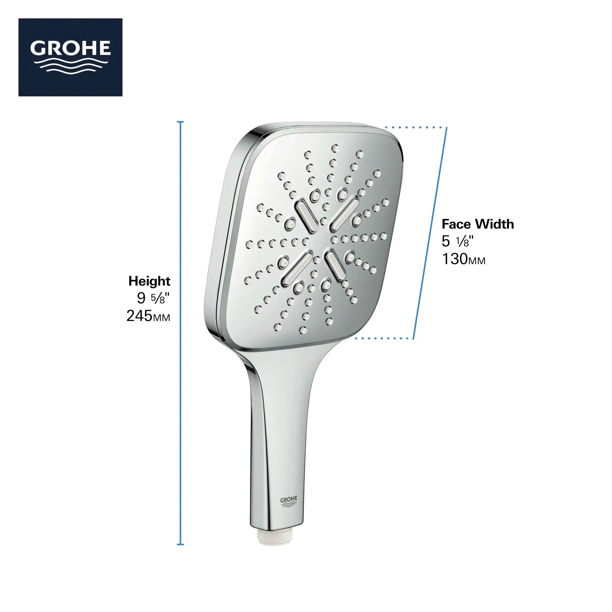 Douchette - 3 jets, 6,6 L/min (1,75 gpm) // CHROME STARLIGHT GROHE // 69113_GROHE_Info_SmartActive_HandShower_26552_F2_0_CDNwebp.webp