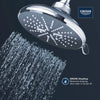 [26789000] Shower Head, 6-1/2" - 3 Sprays, 1.75 GPM (6.6 L/min) - GROHE StarLight Chrome