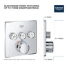 [29165LS0] Triple Function Thermostatic Valve Trim - Moon White
